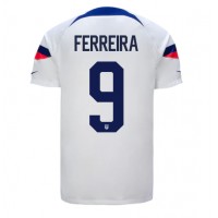 Camisa de Futebol Estados Unidos Jesus Ferreira #9 Equipamento Principal Mundo 2022 Manga Curta